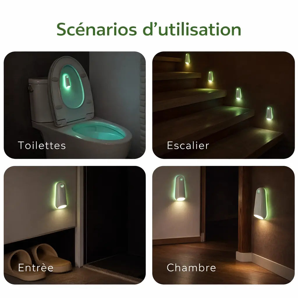 Chemin de lumière - Aurore boréale - La boutique Arc-en-Nuit