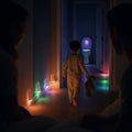 Chemin de lumière - Aurore boréale - La boutique Arc-en-Nuit